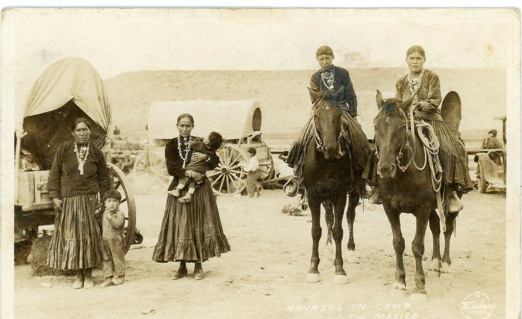 Navajo In Camp New Mexico Postcard